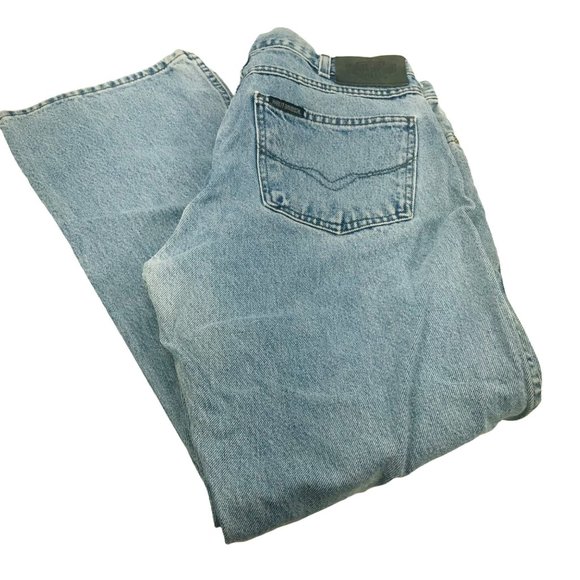 Harley Davidson Women's Size 14 Reg Denim Blue Jean Preowned Fair Condition - Picture 2 of 12